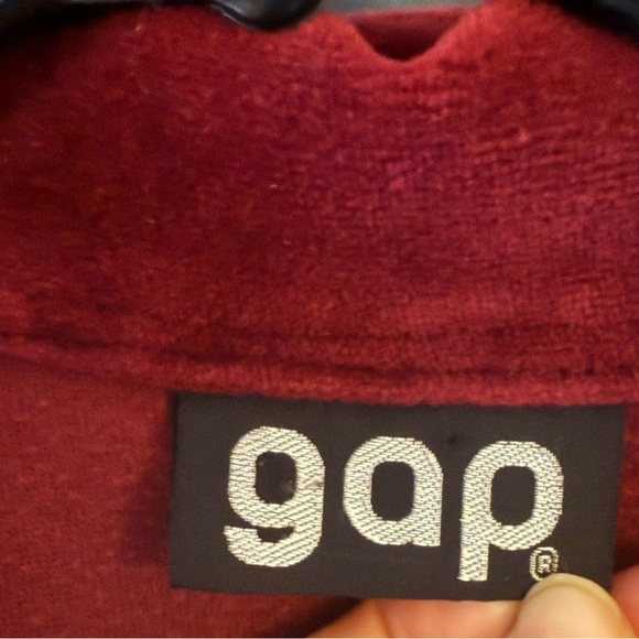 Rare Vintage 70s GAP Velour Sweatshirt – Burgundy Pullover – Women’s Med - Picture 4 of 4